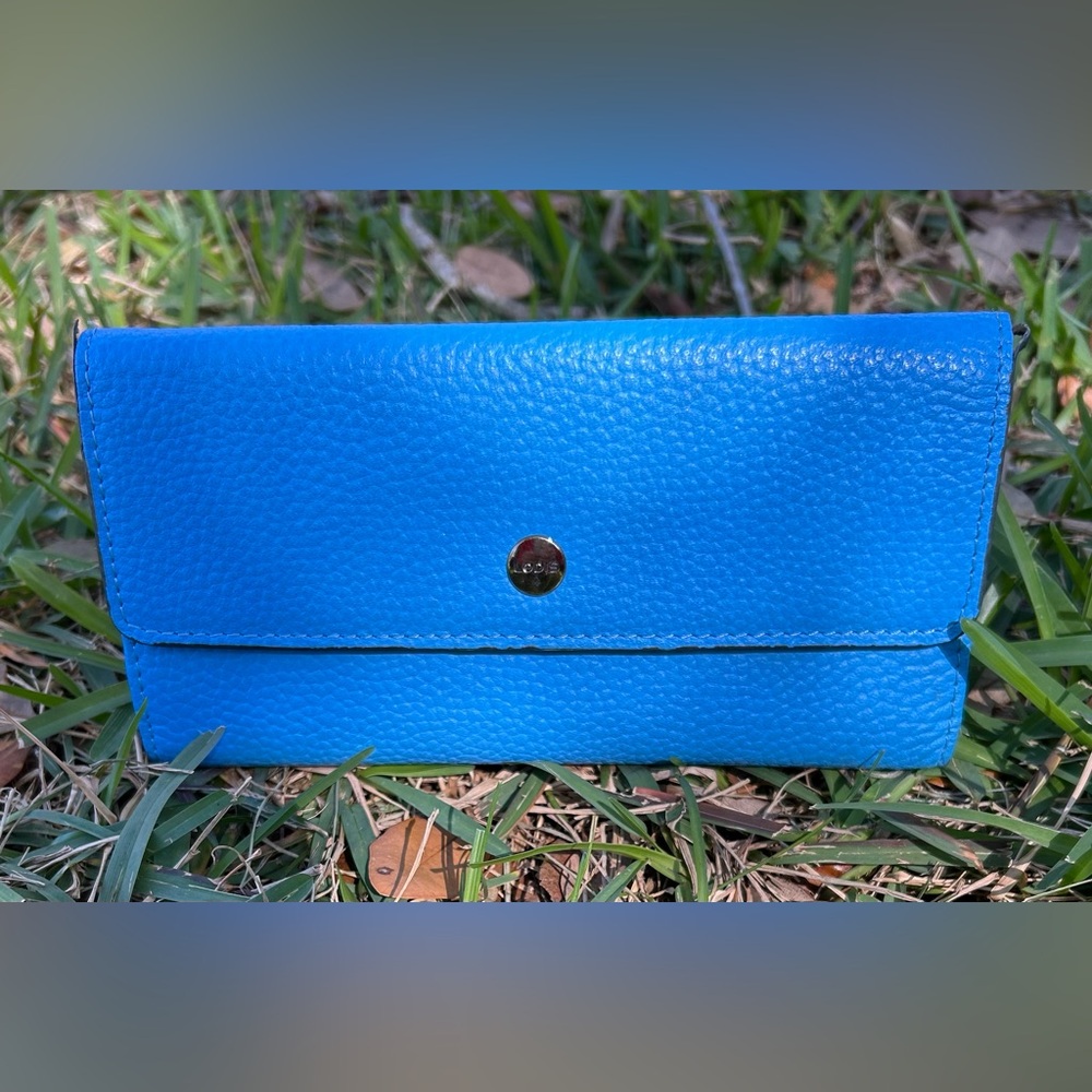 Lodis Vibrant Blue Leather Wallet